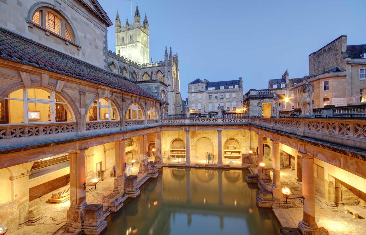 Bathen House Boutique Hotel Exteriör bild The Roman Baths in Bath